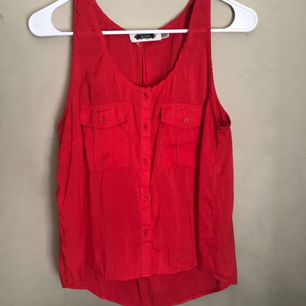 Red tank top